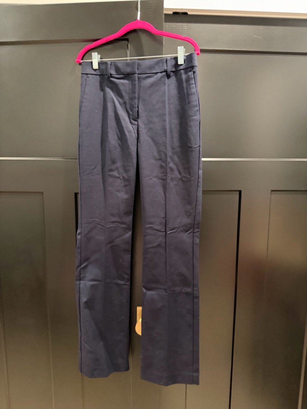 Ann Taylor Navy Straight-Leg Dress Pants